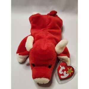 Ty Snort the Red Bull Vintage 1995 Beanie Baby